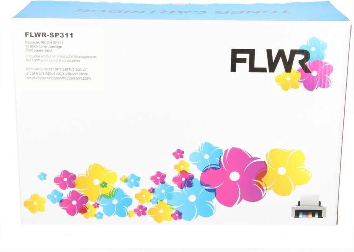 FLWR - Toners / Ricoh 407246 / zwart / Geschikt voor Ricoh