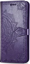 Coverup Samsung Xcover 4 / 4s Hoesje - Bloemen Book Case - Paars