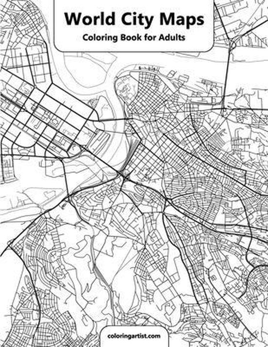 World City Maps- World City Maps Coloring Book for Adult