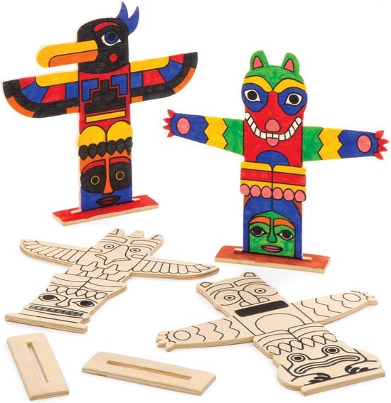 Dreidels En Bois à Peindre – Paquet De 5 – Activité Manuelle Hanoukka – Éducation Religieuse, Jeu Traditionnel