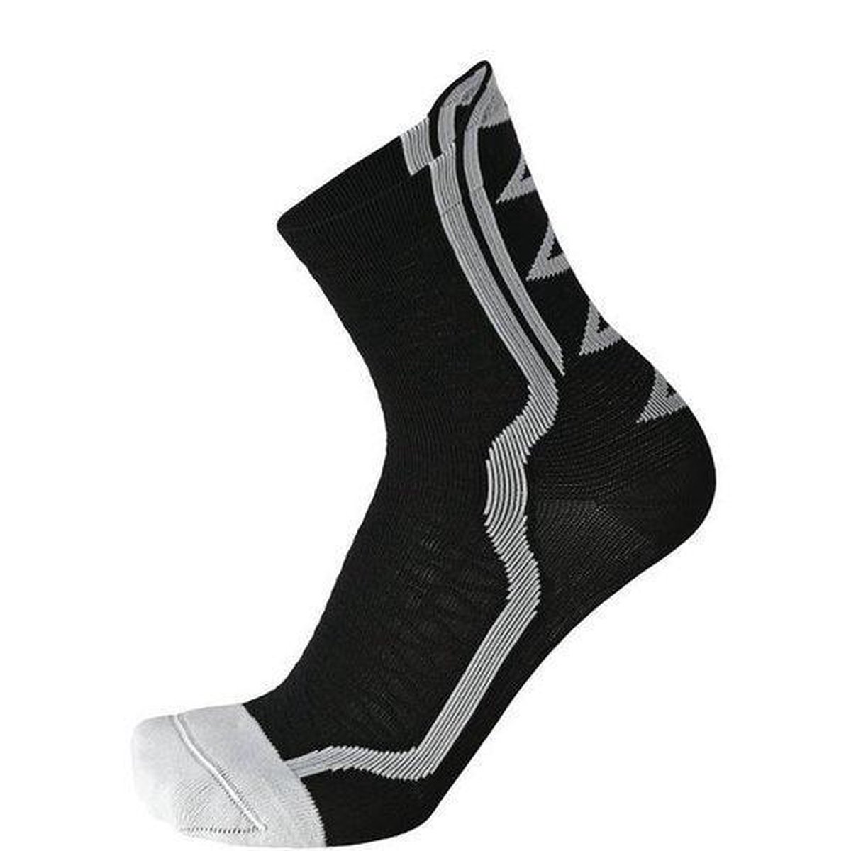 Lightweight extra dry bike sock 15 cm wit zwart XL