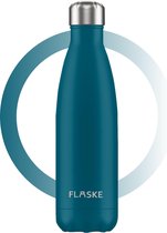 FLASKE Water - RVS Drinkfles van 500ML - Geschikt als waterfles, thermosfles en thermoskan