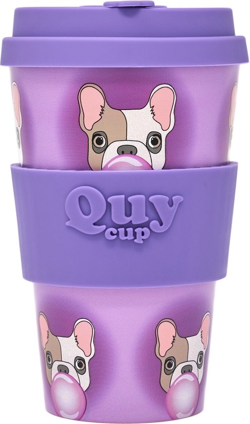 Quy Cup 400ml Ecologische Reis Beker - Bubble - BPA Vrij - Gemaakt van  Gerecyclede