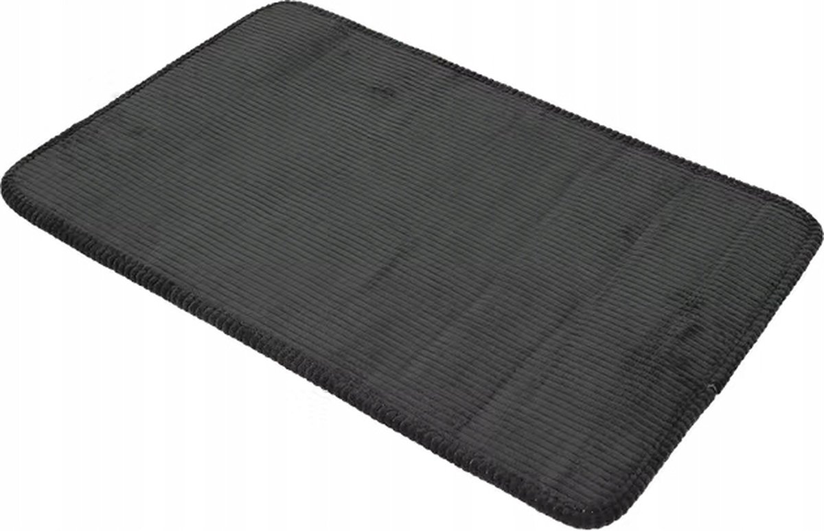 Swinn Douchemat Antislip 60x80 cm Antraciet Polyester Grijs