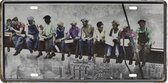 Plaque Murale - Mancave - New York Construction workers - Vintage - Retro - Décoration murale - Panneau Publicité - Restaurant - Pub - Bar - Café - Traiteur - Plaque Métal - Cadeau Homme - 15x30cm
