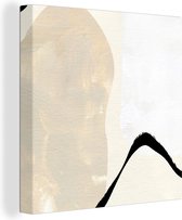 Taches de Peinture sur Toile - Patiné - Abstrait - 20x20 cm - Décoration murale