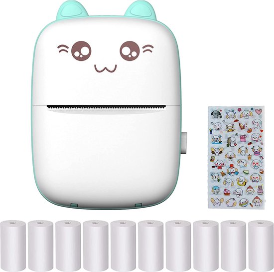 HPRT CP2100 Mini fotoprinter voor iPhone, smartphone, 2x3 instant draagbare fotoprinter, draadloze mobiele fotoprinter met Bluetooth (roze, printer 10 vellen HPRT CP2100 Mini fotoprinter voor iPhone, smartphone, 2x3 instant draagbare fotoprinter, draadloze mobiele fotoprinter met Bluetooth (roze, printer 10 vellen