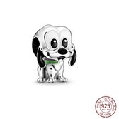 Fler® | 925 Sterling Zilver Bedels | Iconische Hond | Past op populaire bedel armbanden | armbandbedel | Hond Charm | Bedels Charms Beads