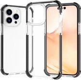 Mobigear Hoesje geschikt voor Apple iPhone 14 Telefoonhoesje Hardcase | Mobigear Full Bumper Backcover Shockproof | Schokbestendig iPhone 14 Telefoonhoesje | Anti Shock Proof - Zwart