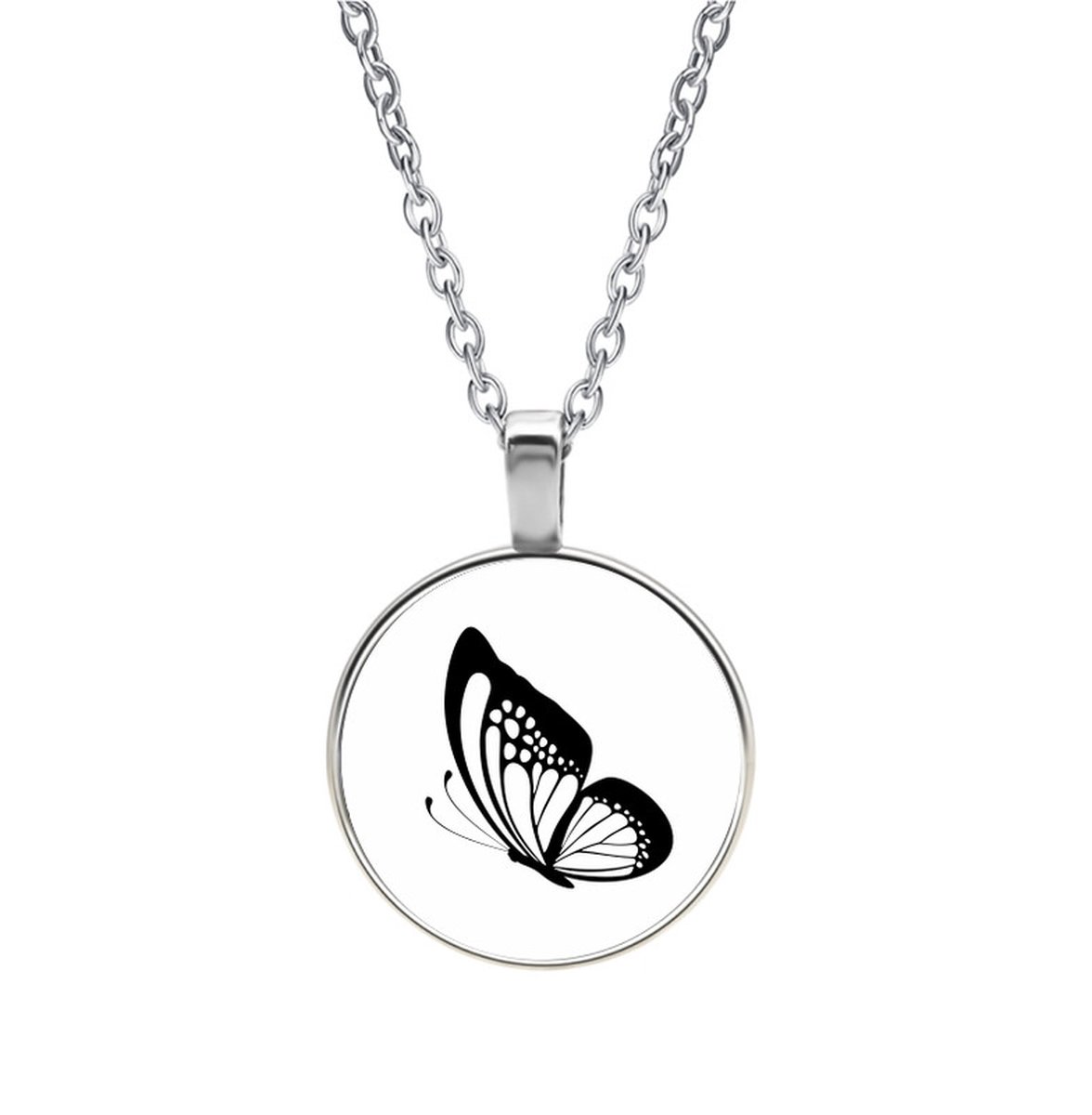 Ketting Glas - Vlinder