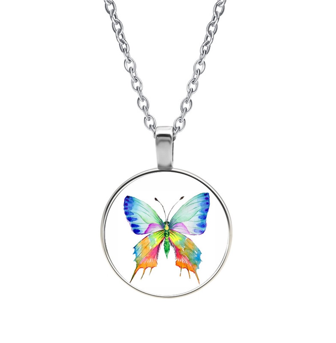 Ketting Glas - Vlinder
