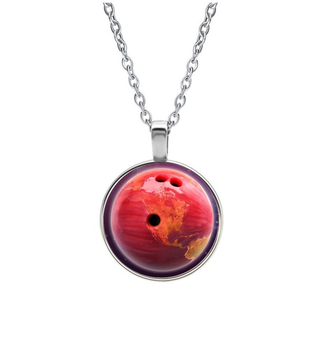 Ketting Glas - Bowlingbal
