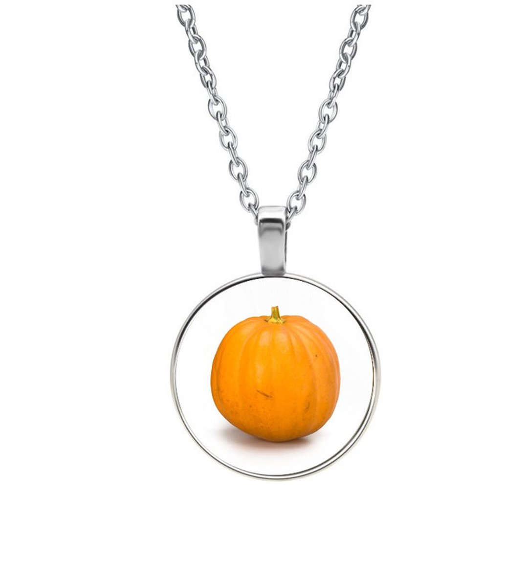 Ketting Glas - Pompoen