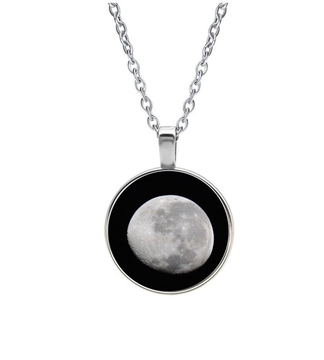 Ketting Glas - Maan