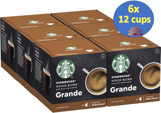 Capsules Starbucks by Dolce Gusto Caffè Latte - 36 tasses à café - convient  pour 36