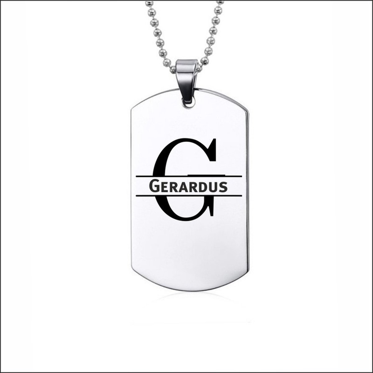 Ketting RVS Met Naam -  Gerardus