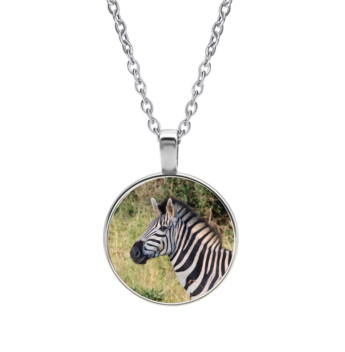 Ketting Glas - Zebra