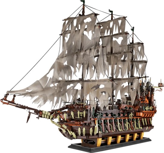 The Flying Dutchman - De Vliegende Hollander - Pirates of the Caribbean Boot Schip Lego® Creator Technic Compatible Bouwpakket | 3653 Bouwstenen! | Bouwset | Davey Jones - Jack Sparrow | Toy Brick Lighting®