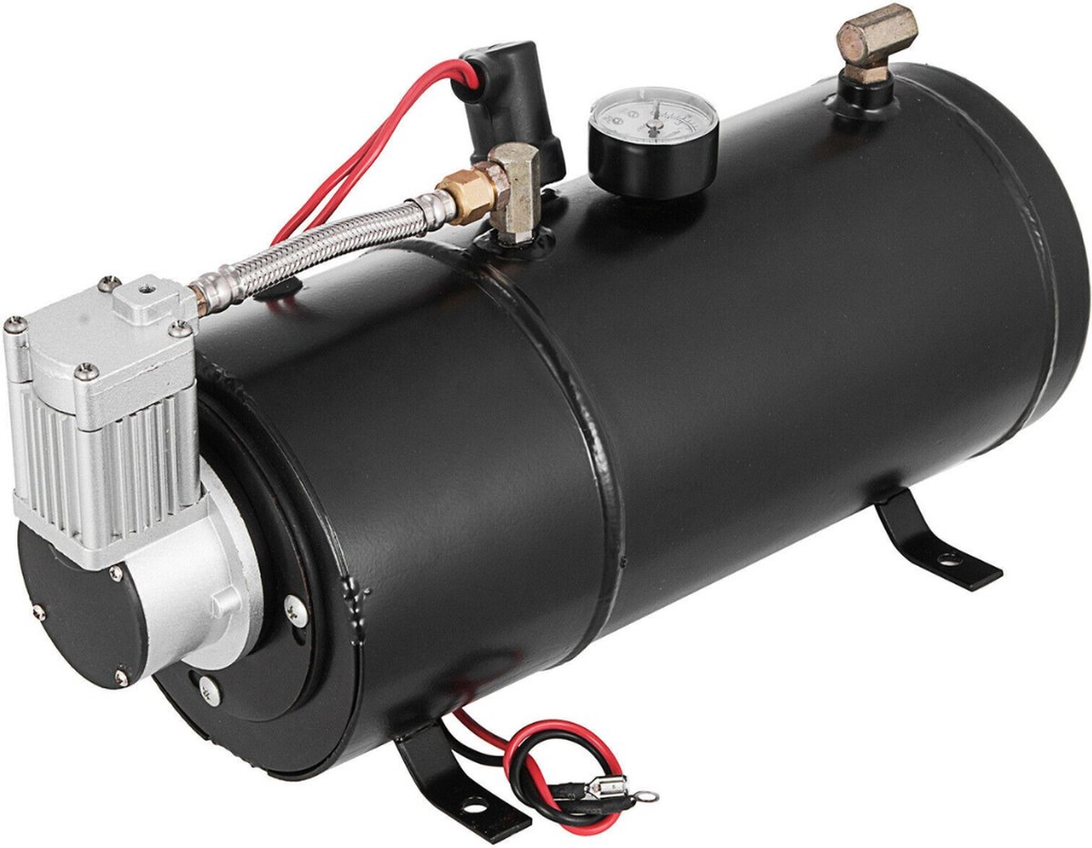 Nivard Luchthoorn 12 Volt Luchthoorn Claxon 12 Volt Luchthoorn met Compressor
