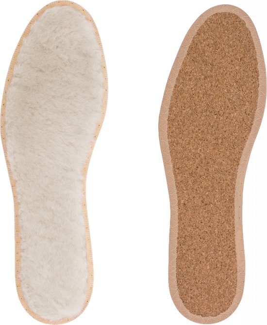 2 paar inlegzolen van lamsvacht, warmtezolen voor schoenen, warme