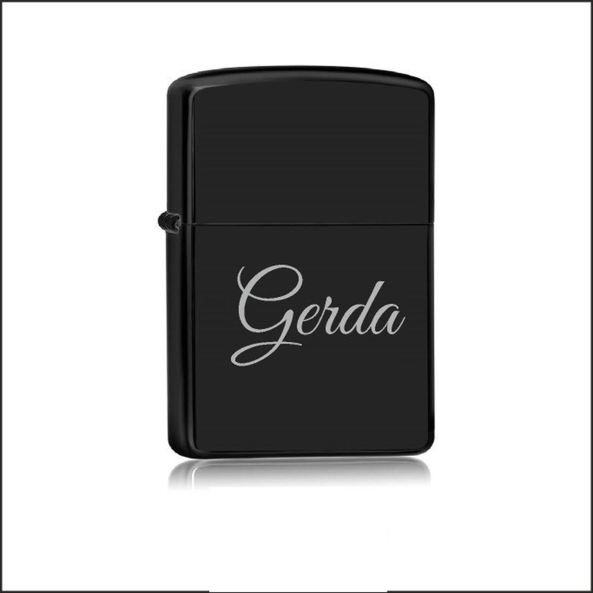 Aansteker Zwart Met Naam - Gerda