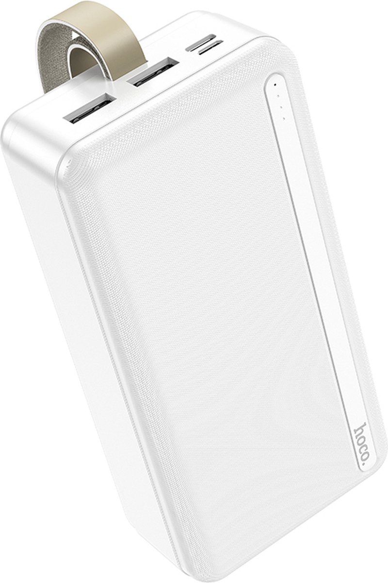 HocoPowerbank 30000 mAh 2x USB Output met draagkoord - Type C Micro USB - Geschikt voor Samsung en IPhone