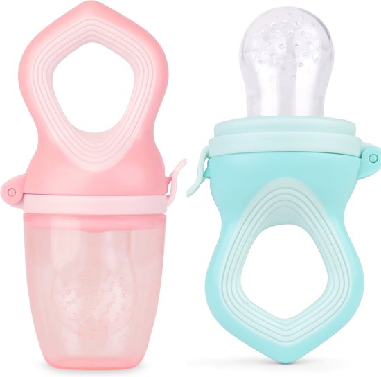 Broemba Fruitzuiger & Ijsvorm Set - Siliconen Fopspeen Voor Babyvoeding Vanaf 4 Maanden