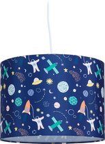 Relaxdays hanglamp kinderkamer ruimte - kinderlamp plafond rond - kinderhanglamp babykamer