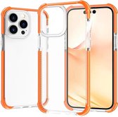 Coque Apple iPhone 14 - Mobigear - Série Full Bumper - Coque arrière en plastique rigide - Oranje - Coque adaptée pour Apple iPhone 14