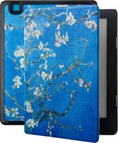 Lunso - housse de sommeil - Kobo Aura H20 édition 2 (6,8 pouces) - Van Gogh Almond Blossom
