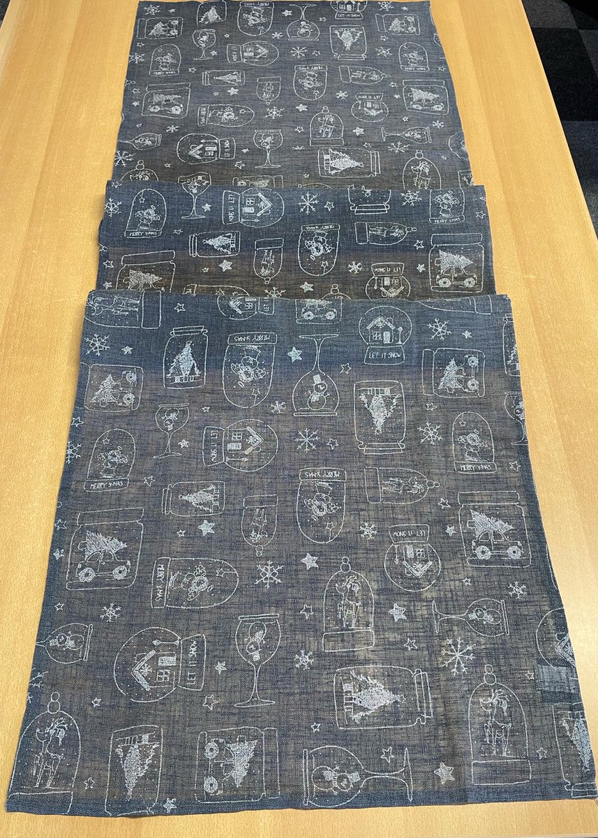 Unique Living - Tafelloper - Let it Snow - Donker Grijs - Kerst - Loper 150 cm
