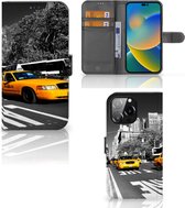 Beschermhoesje iPhone 14 Pro Max Telefoon Hoesje New York Taxi