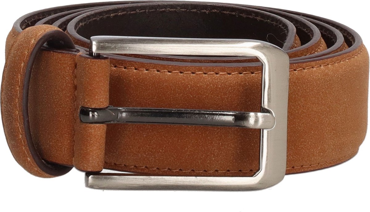 Riemen Heren,BULLIANT Ratel Riem Leer voor heren Jurk 1 3/8,Op Maat Knippen(Tawny,115cm/32-38taille aanpassing