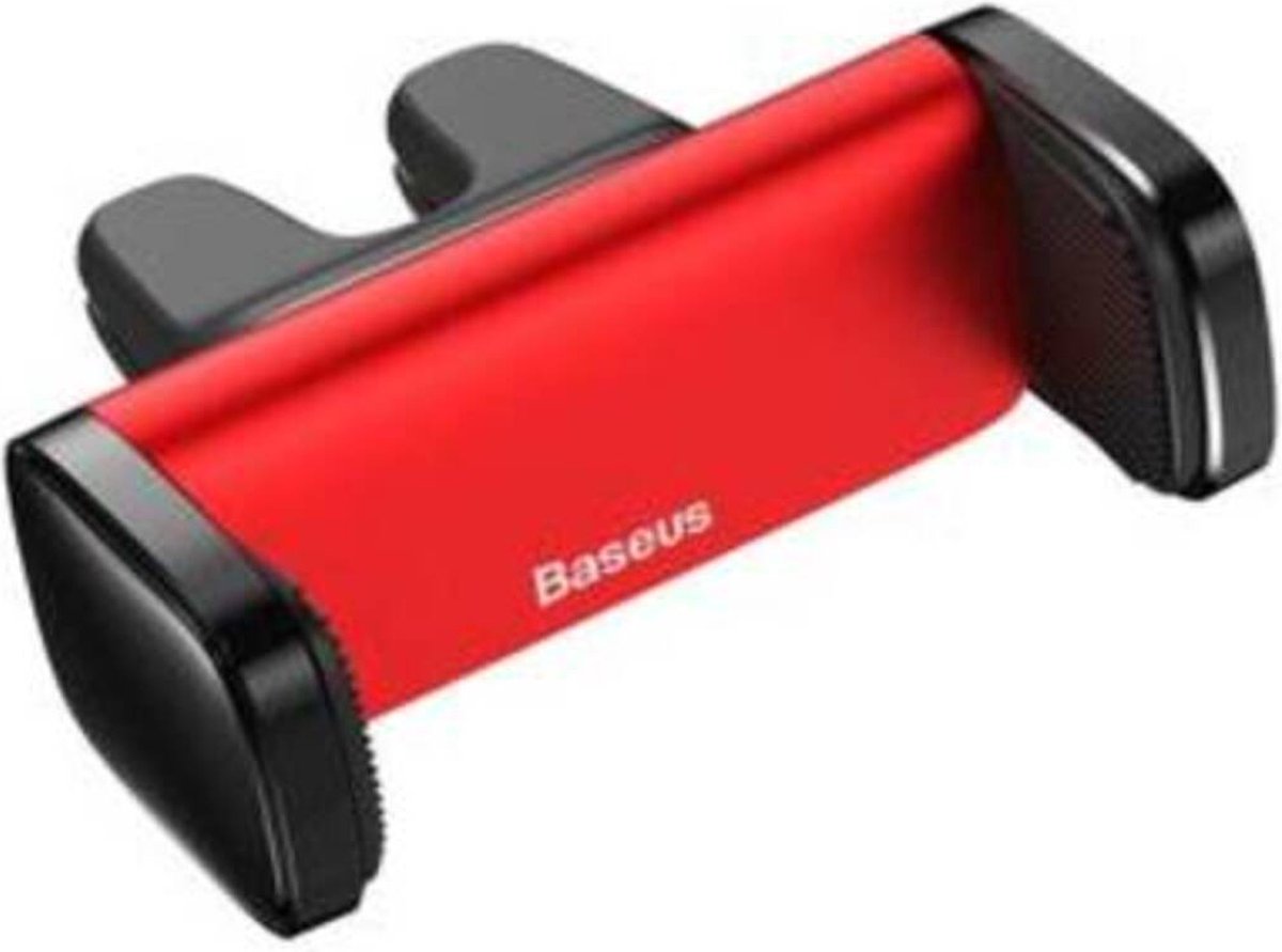 Baseus Telefoonhouders auto geschikt voor ventilatierooster m- Gsm houder auto - Telefoonhouder auto ventilatie (rood) SUGP-09
