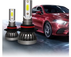 2 STKS 9005 / HB3 / H10 18 W 3000LM 6000 K IP68 Mini LED Koplamp Lampen Grootlicht Conversie Kit DC 9-36 V (Koel Wit)
