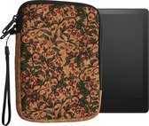 kwmobile universele tablet hoes - - Kurken tablet sleeve - Compatibel met 6" eReader - In rood / groen / lichtbruin