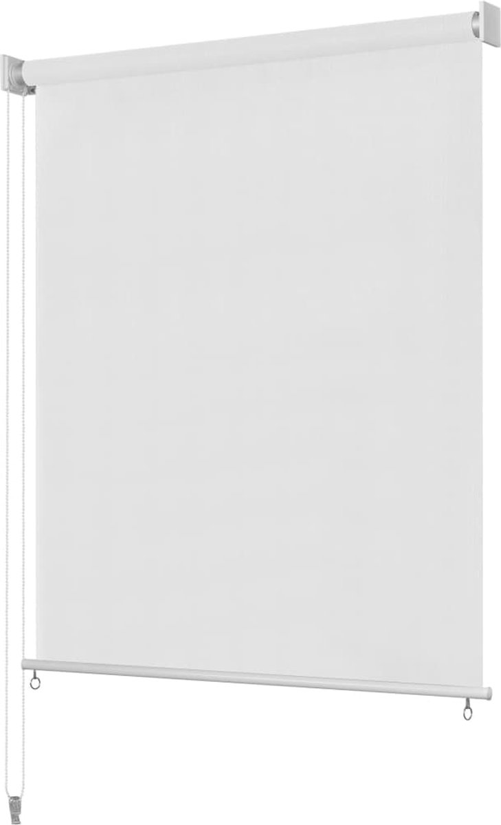 Decoways - Rolgordijn voor buiten 120x140 cm wit