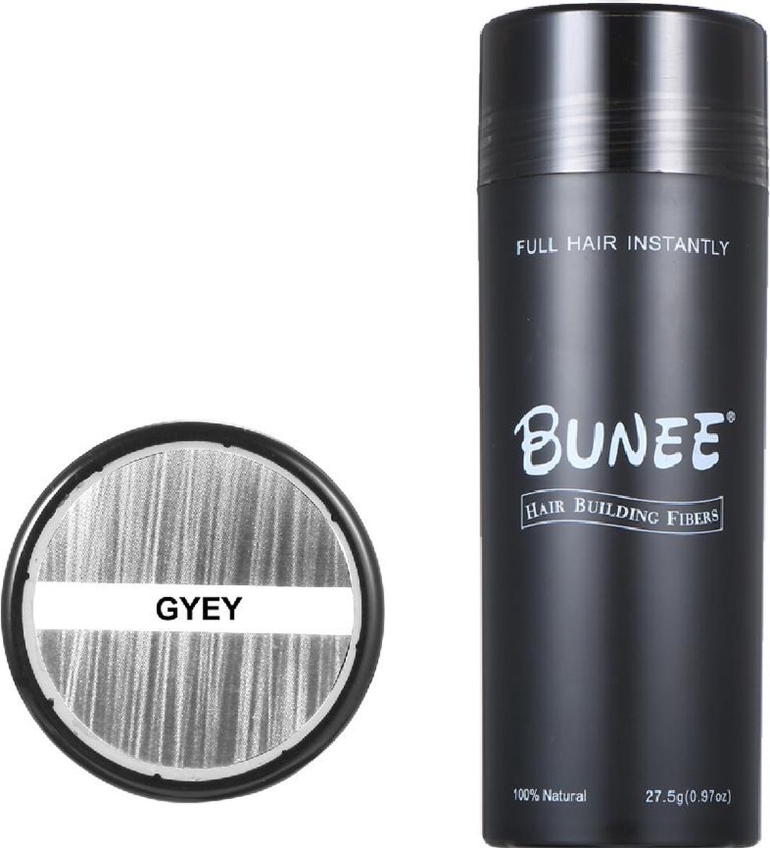 Bunee Hair Fiber - Haarpoeder - Haarverdikker - 27.5 g - Grey