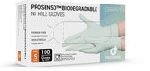 Nitril Handschoen - Biodégradable - Petit - 100 pièces - Blauw