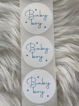 Stickers Baby boy - Sluitstickers - Geboorte