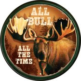 Aluminium Rond Wandbord All Bull Moose Eland - 30 cm