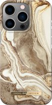 iDeal of Sweden hoesje voor iPhone 14 Pro - Backcover - Fashion Case - Golden Sand Marble