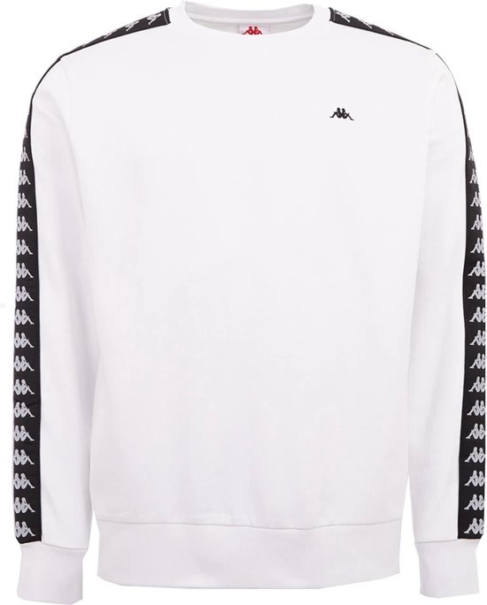 Kappa Lasse Sweatshirt 312008-11-0601, Mannen, Wit, Sweatshirt, maat: XL