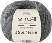 ETROFIL-Jeans Haak- en Breigaren-Donker Grijs 65 - 55% Katoen 45% Acryl