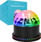 iMoshion Roterende Discolamp met afstandsbediening - Muziekgestuurde LED Discobal kinderen / volwassenen - Feestverlichting
