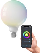 Bol.com Calex Slimme Lamp - Wifi LED Verlichting - E27 Globe 125cm Lichtbron - Dimbaar - RGB en Warm Wit licht - 55W aanbieding