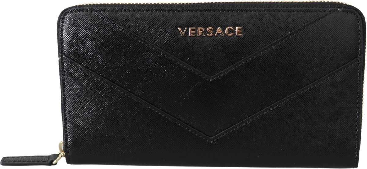 Versace Zip Around Leather Wallet