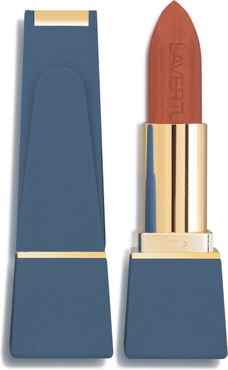 Lavertu Cosmetics - Lipstick Unique 24 Deneb Brown - Longlasting - Een stralende, intense lipstick - Verkrijgbaar in 10 schitterende kleuren