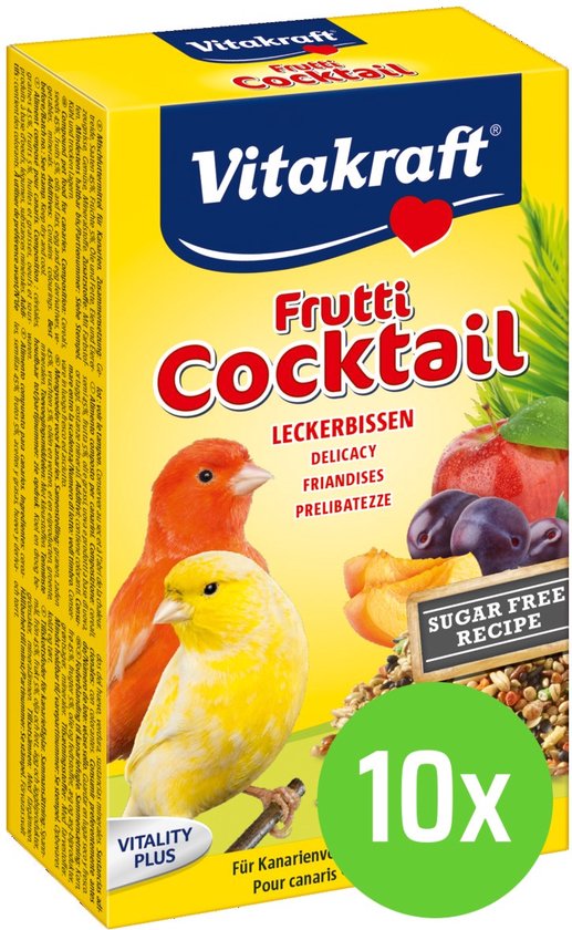 Foto: 10x vitakraft fruit cocktail kanarie 200 gram