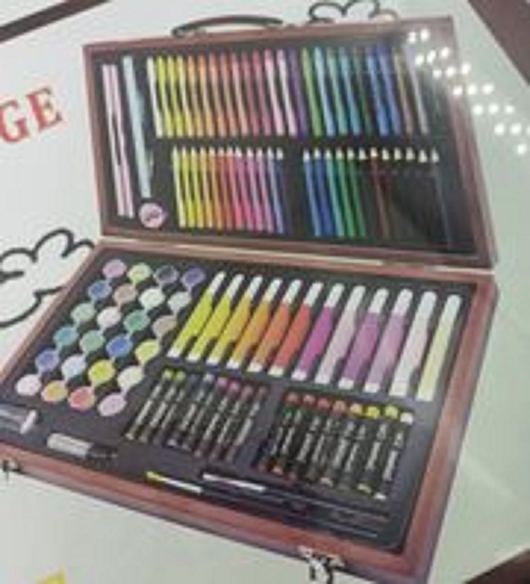 Set de 78 crayons de couleur aquarellables pour enfants et adultes